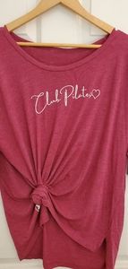 Club Pilates Red Shirt
